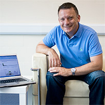 Wayne in ClubManager office